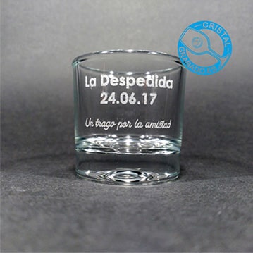 Vaso de chupito personalizado con motivo de boda